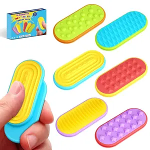 Children's Sensory Stress Relief Magnetic Toys: Silicone Relaxation Autism Stress Reliever Toys for Anxiety Relief, Essential for Adult Office Desk/Travel/Classroom, Easter Gifts for Kids Decompression Squeeze, Stress Relief Fidgeting