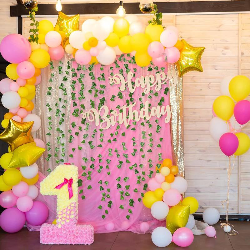 Vines for Room Decor(12 Pack Feet) Aesthetic Artificial Plant Ivy Leaves Hanging Greenery Garlands for Home Bedroom Wall Wedding Party Decor ARTKAIKE