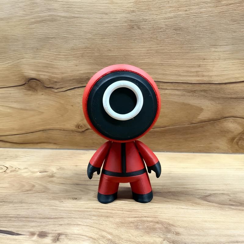 3D Printed Squid Game Character Figurines Set, Soldier Worker Manager Collectibles, Mystery Mask Man TV Series Accessories