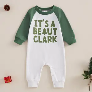 Baby Christmas Outfits Girl Boy It's a Beaut Clark Sweatshirt Jumpsuit Long Sleeve Fall WInter Romper Pants Xmas Gift Clothes