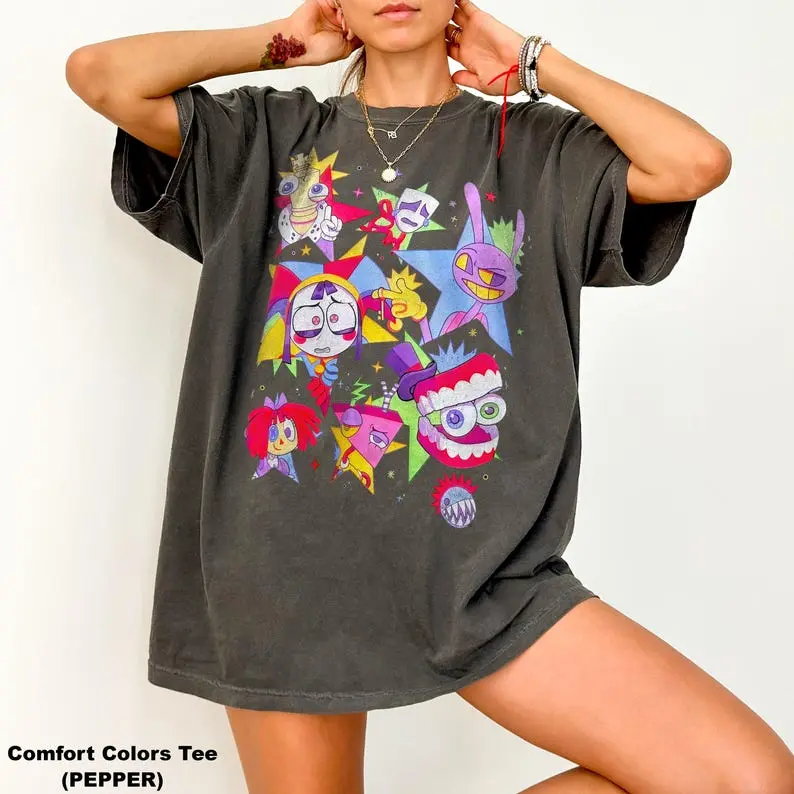 Comfort Colors The Amazing Digital Circus Shirt -Tadc Shirt,Tadc Sweatshirt,Jax Tee,Pomni Tshirt,Gangle Tshirt,Ragatha,Caine,Bubble,Zooble