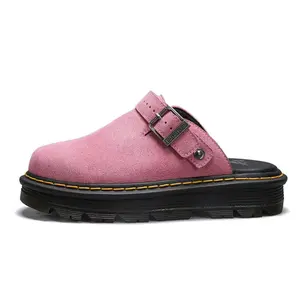 2026 New Women's Slip-on Suede Clogs Comfortable Latex Footbed Slingback Mules with Adjustable Strap for Work Walking Daily Wear slippers Footwear Girl SpringStatements