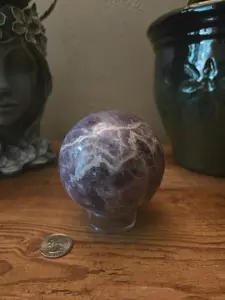 Chevron Amethyst Sphere