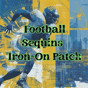 Game Day Football Chenille Patches | Iron On Varsity & Team Spirit Patches | DIY Sweatshirts, Hoodies & Tote Bags