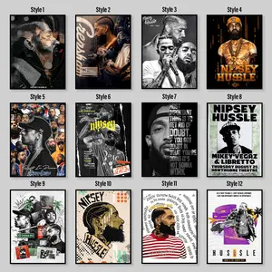 Nipseys S Hussle American Rapper Unique Canvas Unique Design Wall Art Poster, Nipsey Word & Saying Quotes Art Canvas Poster