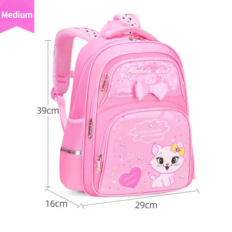 Cute Cartoon Cat Backpack, School Bag Double Shoulder Backpack, Casual Outdoor Bag