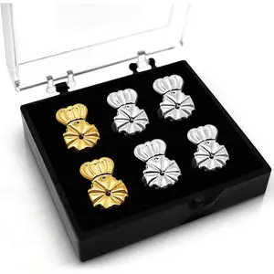 Magic Earring Backs for Droopy Ears | Earrings Lifters for Heavy Earring | Earlobe Secure Clear Miracle | Fits Standard 20G / 0.8mm Posts ONLY (2  1 )