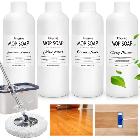 Concentrated Scented Duster Liquid Mop Soap (300ml/10.14oz) - Hardwood-Safe Home Cleaning Supply, Lemon Freshness Dust Remover Clean Floors Solution, Gentle Formula Tough Grease Easy-Mixing Multi-Area Cleaner, Freshness Floor Cleaners