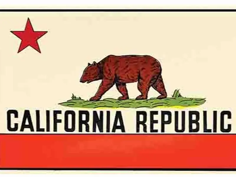Vintage California Republic  state flag CA Sacramento  Travel Decal Sticker