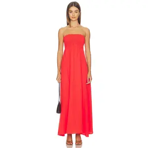 BEACH RIOT Yula Maxi Dress in Hot Haze