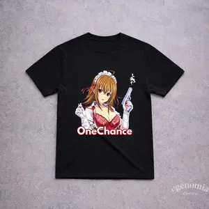 Xaviersobased One Chance,Anime Girl 1c34 Merch with Underground Rap Album Concert Merch Rolling Loud Nettspend Fakemink Rap Tee