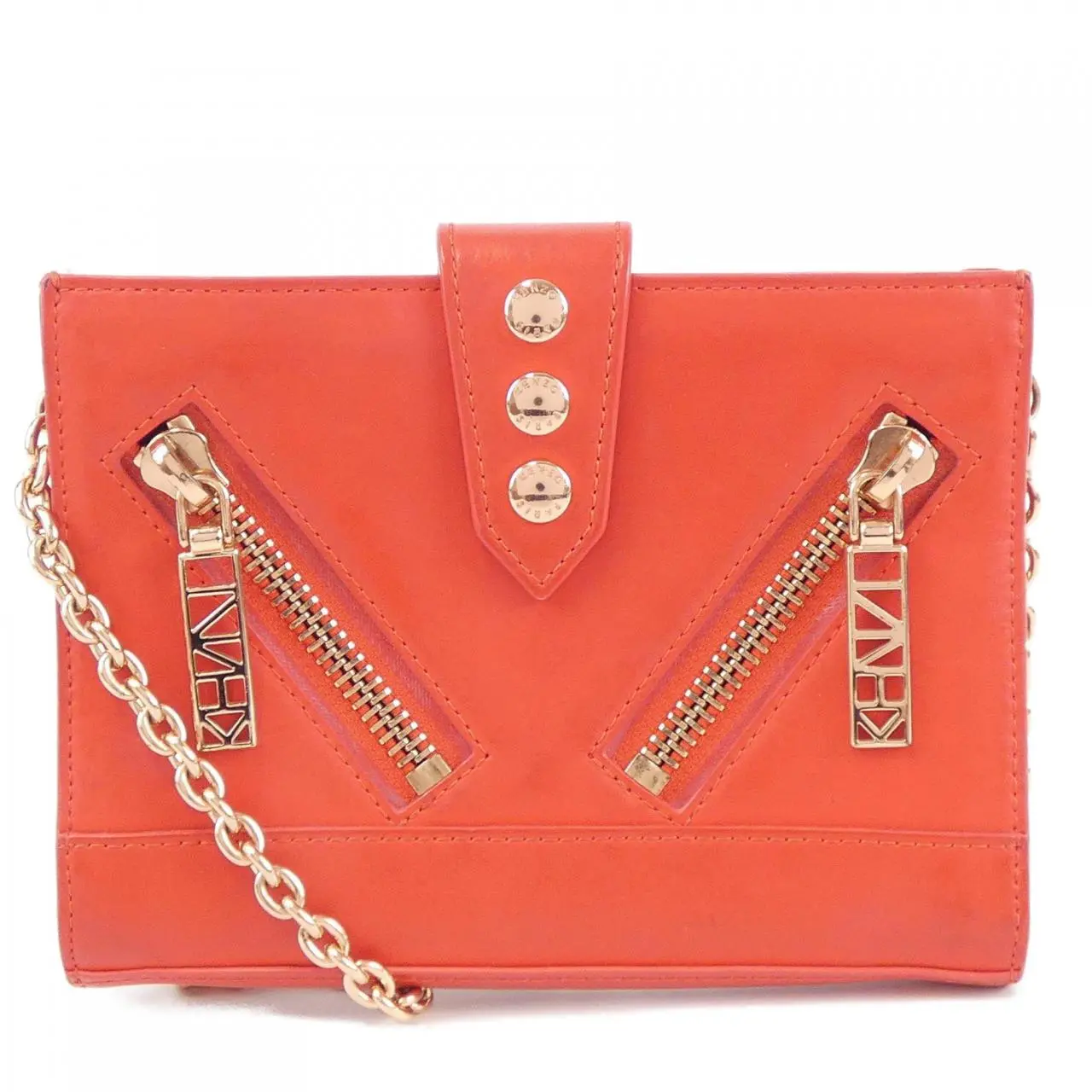 Pre-owned KENZO Others Shoulder Bags Leather Shoulder Bag