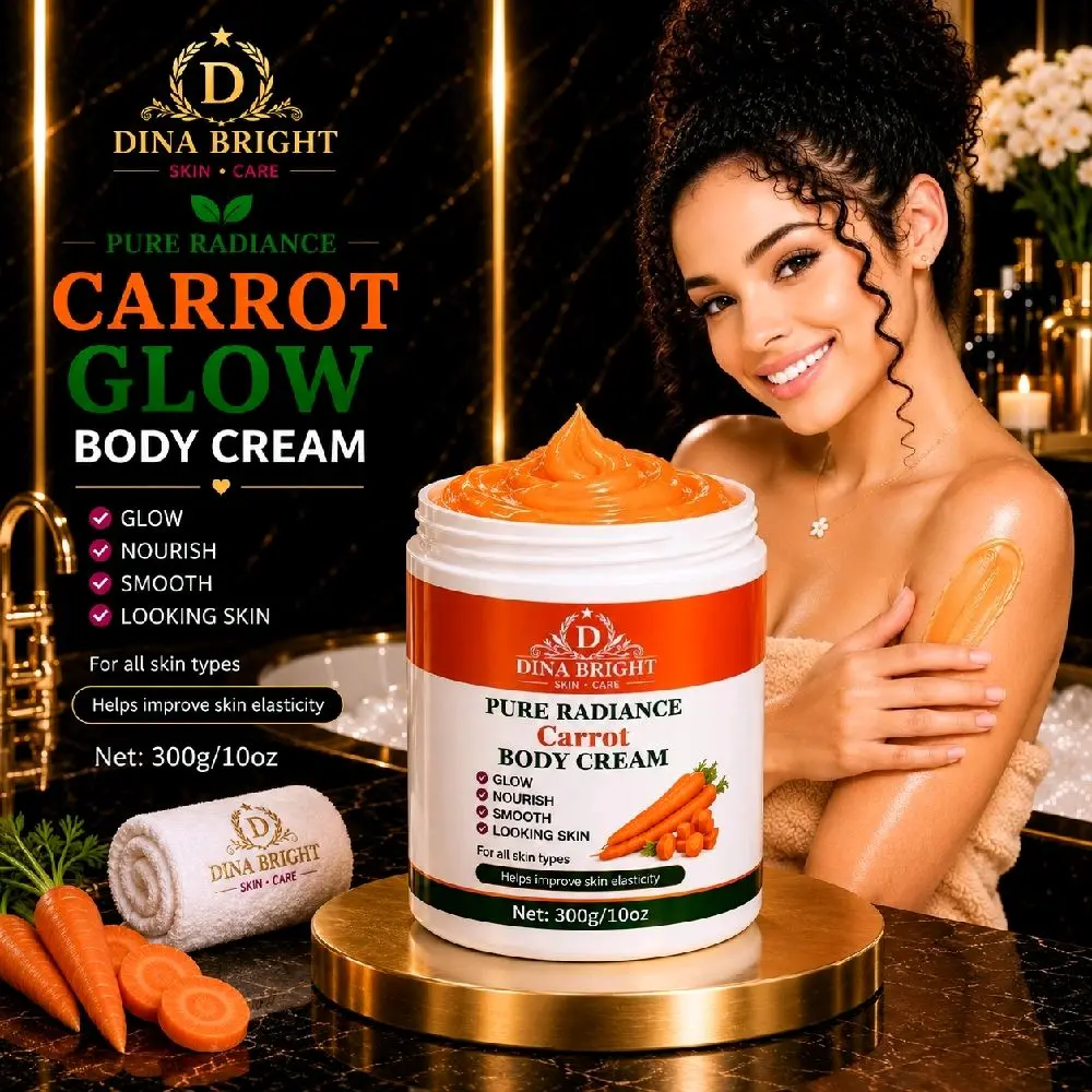 PURE RADIANCE CARROT BRIGHTENING BODY CREAM.
