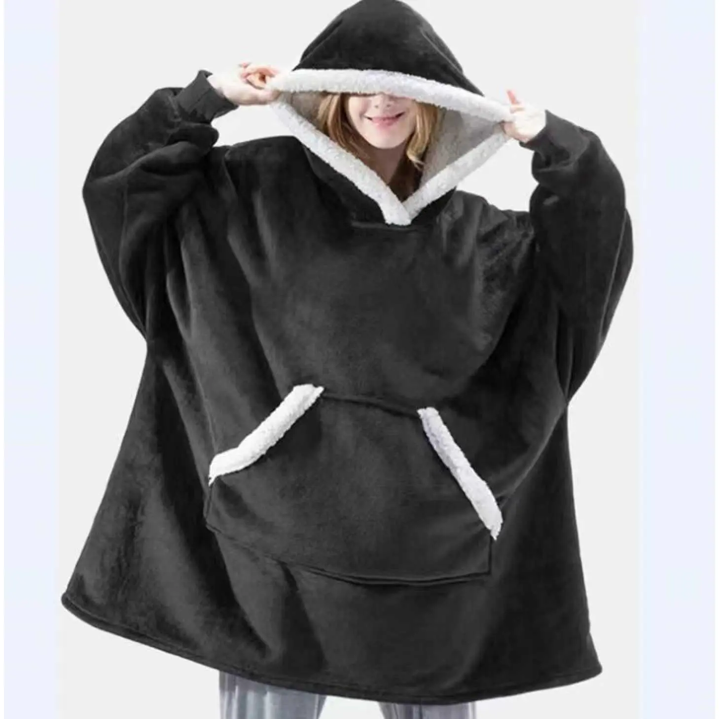 Black with white border