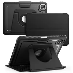For iPad 12th A19 11 Inch 2026/A16 11th 2025/IPAD Air 8/7/6/5/4 11 13 Inch/10th 10.9 mini 6 7 A17pro 8.7 Pro 11 12.9 case,Military Grade Shockproof Ultra Stable Stand, Multiple Adjustable Viewing Angles, Slim Protective Kickstand Cover with Pencil Holder