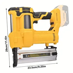 2-In-1 air pump heavy duty nail gun for Dewalt 20V battery, cordless brushless, dual mode for precision trimming, home improvement and woodworking projects