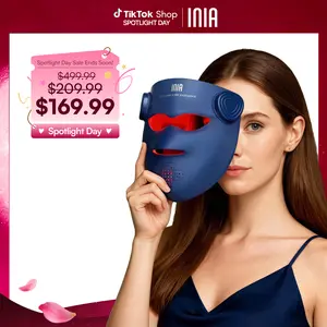 INIA GLOW 940 nm 4D LED Mask – Dual NIR 940 + 850 nm Deep Penetration for Deeper Repair, Visible Lift & Lasting Radiance, 4D Fit for Jawline Lift & Firm, Cooling Therapy, Wireless Comfort, Mother's Day Special Gift