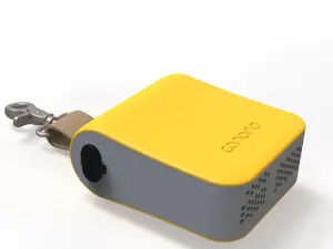 Canario Sensor A personal device that monitors the air around you and alerts you to the presence of droplet spray