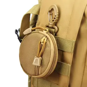1PC Tactical EDC Organizer Pouch – Compact Hard Shell Headphone Case for AirPods,Credit Cards & Keys | Everyday Carry Pouch with Carabiner for Backpack, Belt & Purse