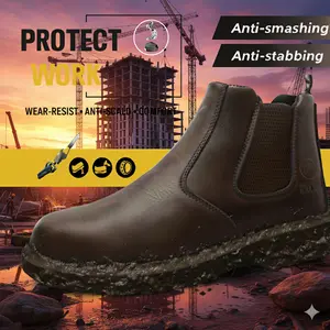 Protection that breathes puncture proof and smash proof safety shoes for hot work days on the construction site Heavy duty steel toe performance for industrial workers who need to stay cool and stay safe