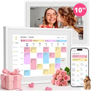 Digital screen Calendar 10.1 Inch - Interactive  Calendar &  Family Hub with -Device Sync, Schedules Reminders, Chore Chart, Rewards & Photo Display, Desk Mount
