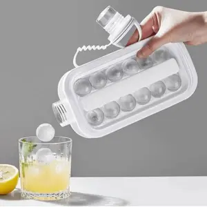 Portable Folding Ice Maker Bottle, Dual-Function Ice Cube Mold with Lid, Quick Freezer for Sports Fitness, Ideal for Office Workers