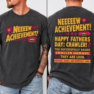 Dungeon Crawler Carl Fathers Day Unisex T-Shirt, Dad Achievement Tee, DCC Fan Shirts, Funny LitRPG Dad Gift, Booktok tee