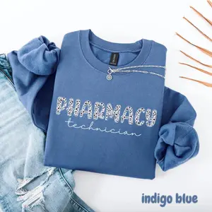Pharmacy Technician Sweatshirt, Pharmacist Crewneck Gift, Valentine Pharmacy School Shirt, Pharm Graduation Gift, Pharmacy Tech Sweater