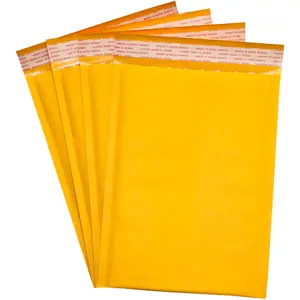8" x 12" Packaging Bubble Bags, Yellow Opaque Bubble Bags for Moving Packaging Storage of Fragile Porcelain Tableware Electronics