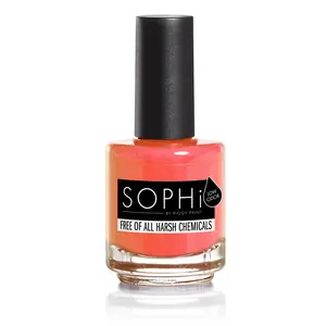 SOPHi ROME-ance Me - Peach Nail Polish 0.5 fl oz Non-Toxic Virtually Odorless Cruelty-Free Vegan Safe for Pregnancy