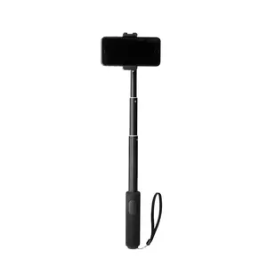 onn. Wireless Selfie Stick with Smartphone Cradle, GoPro Mount and Bluetooth Shutter Remote, Black