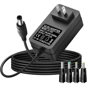 12V AC/DC Charger Power Cord Compatible for Seagate Freeagent Goflex, Backup Plus SRD0SD0, WD Western Digital, Elements Desktop, Fantom Drives, WD_Black D10, Avolusion PRO-5X External Hard Drive