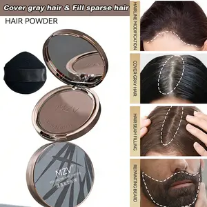 air Shadow Powder Touch  Root Concealer Hairline Powder for Gray Hair Coverage, Waterproof Sweatproof Long Lasting Hair Filler for Thinning Hair Universal Shade Hair Makeup for Men Women