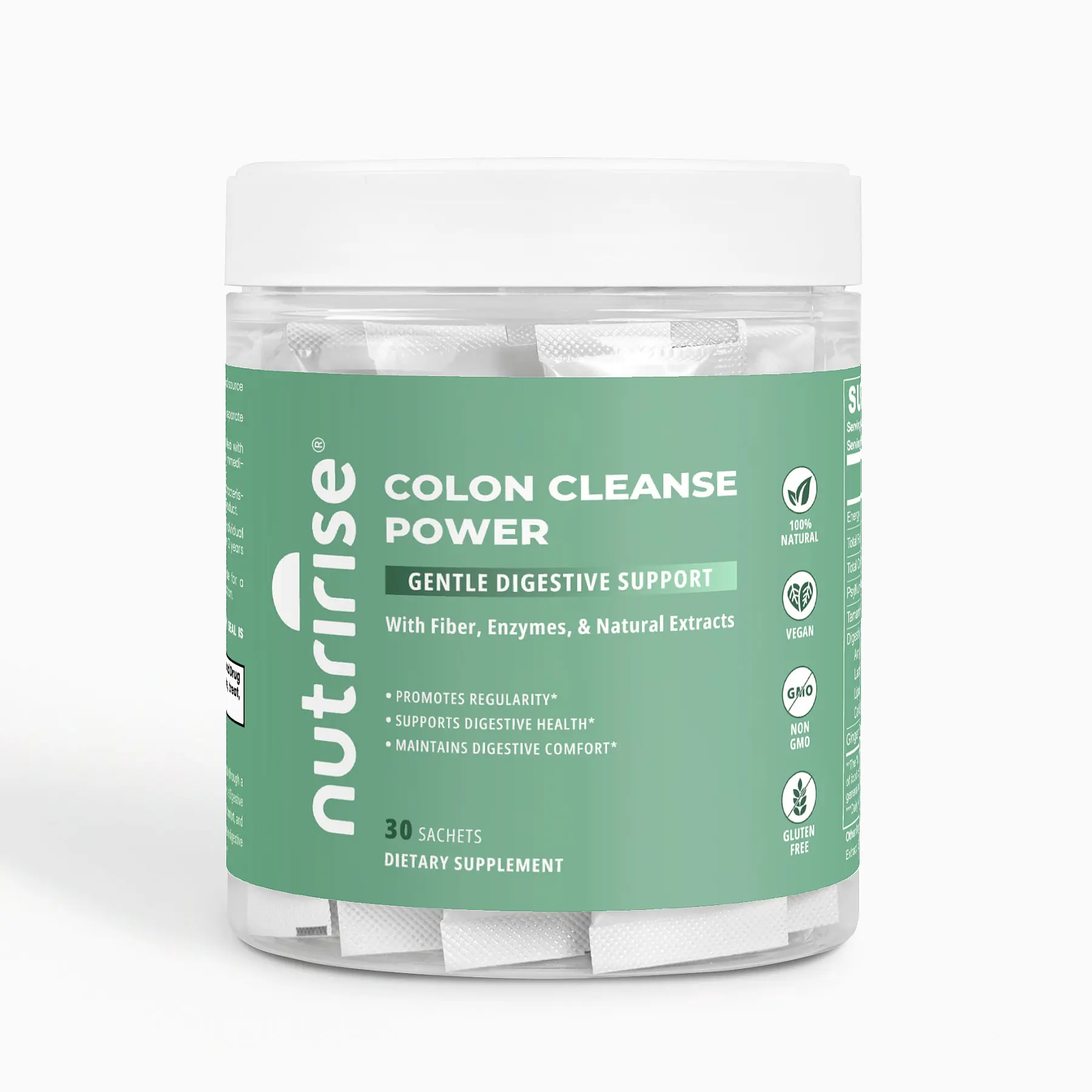 Colon Cleanse Power: Gentle Digestive Support With Fiber, Enzymes & Natural Extracts