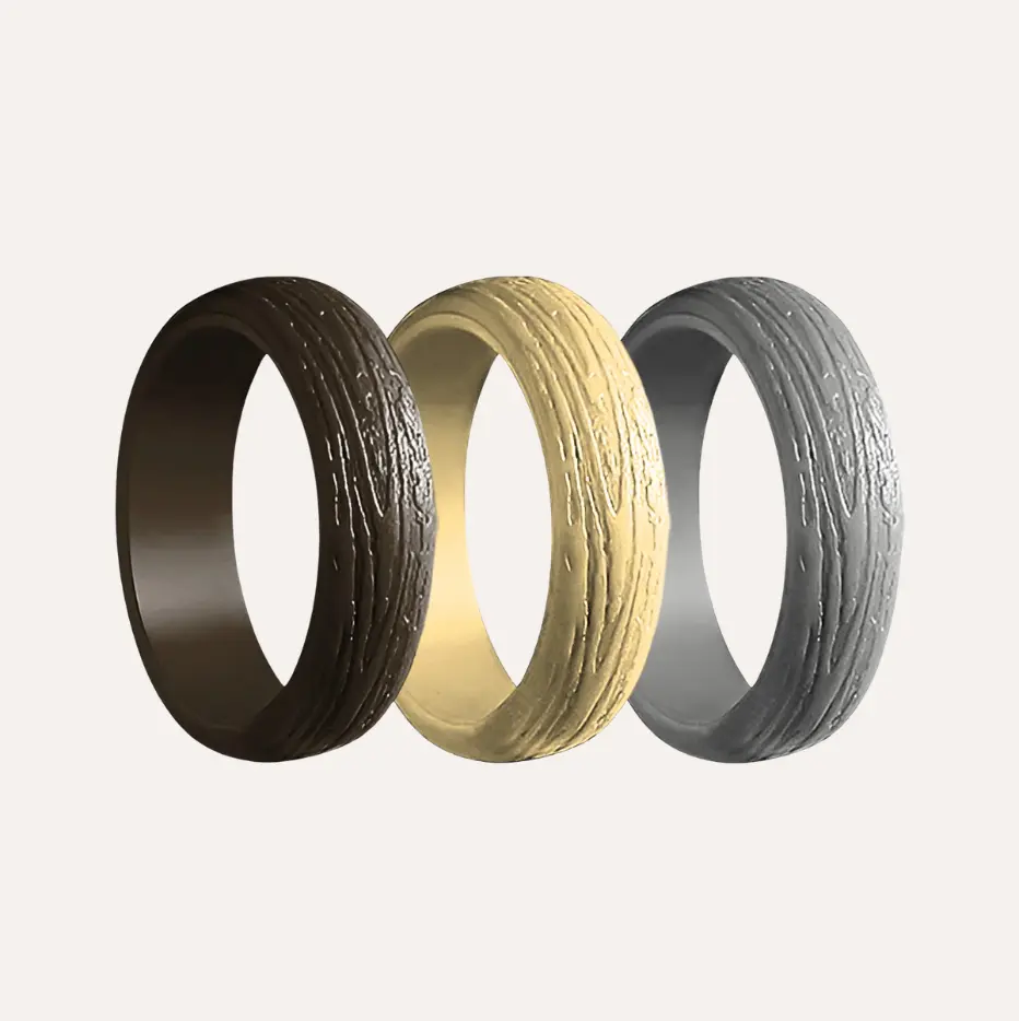 Sand - 3-Silicone Rings 