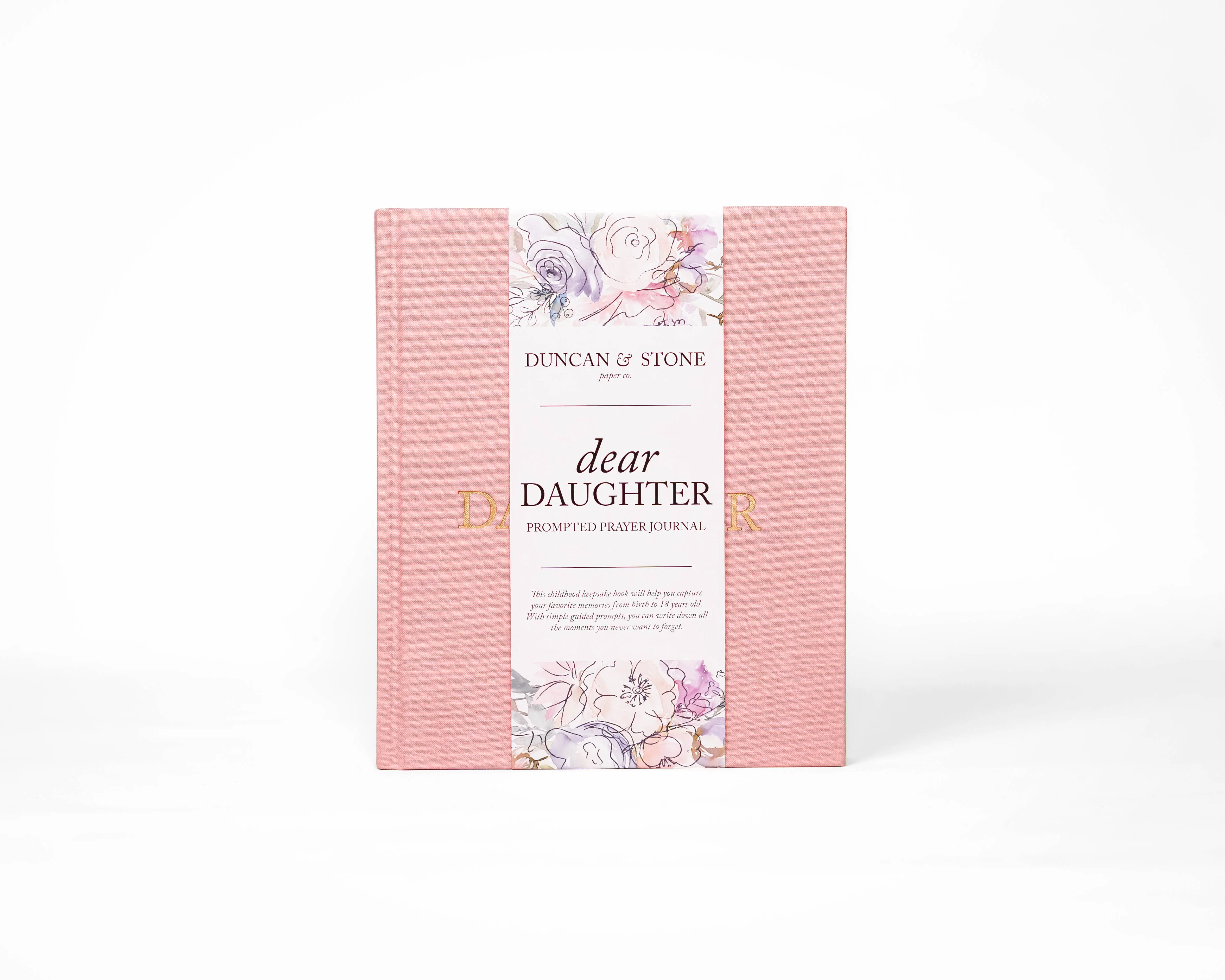 DUNCAN & STONE PAPER CO Dear Daughter Childhood Prayer Journal 230 Pages with Birth Story Photos Milestones Prayers School Photos Travel Diary Planner Vintage Material Portable Notebook