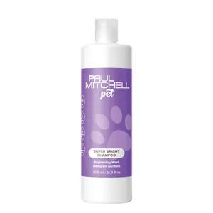 Paul Mitchell Super Bright Shampoo for Pets - 16.9 fl oz Brightening Wash with Aloe Vera & Pigments