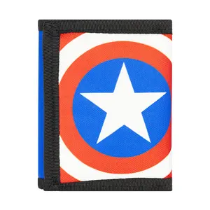 Marvel Spider-Man Boys Wallet with Avengers, Foldable Kids Wallet