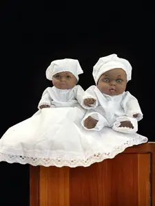 Pareja de ibeyis ibellis jimagua jimaguas Blancos Yoruba Ifa Santeria