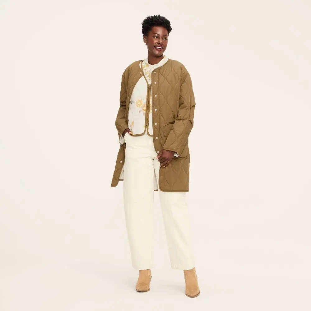 Women's Quilted Jacket and Floral Vest - Woolrich