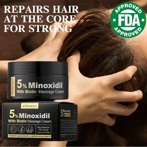 KORMESIC Minoxidil 5% Hair Growth Cream - Fast-Acting Treatment for Thinning Hair, Stimulates Follicles, Reduces Shedding, Clinically Proven Regrowth for Women & Men