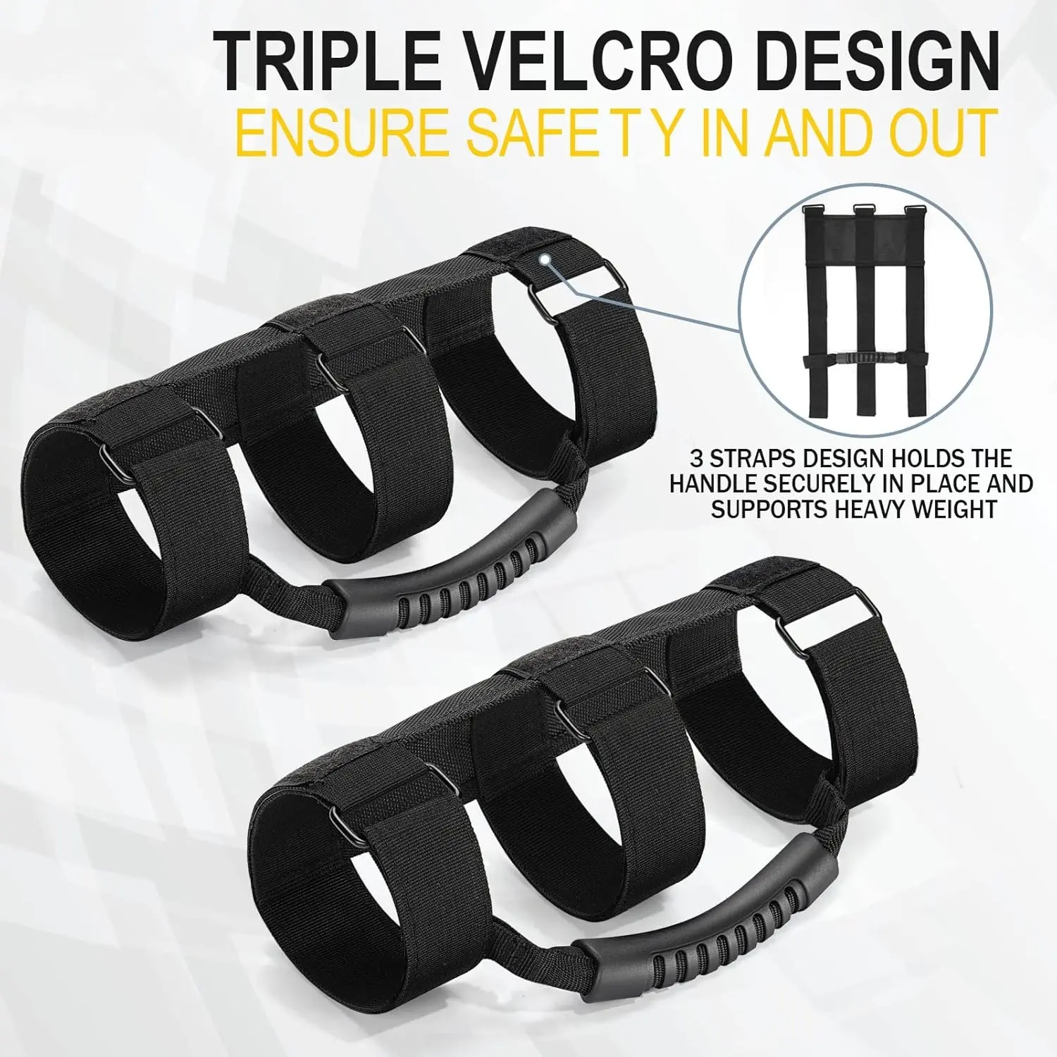 2PCS Heavy-Duty for JEEP for Wrangler Handles with Ergonomic Grip & Sturdy Lever Mechanism - All-Terrain Vehicle Grab Bars for Jeeps,Trucks - Easy Installation, Durable Off-Road Safety Handles for Enhanced Control & Stability