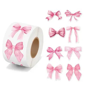 500 Bow Stickers for Crafting and Decoration, Ideal for Creative Projects and Personalization, Universal Use for All Your DIY Needs