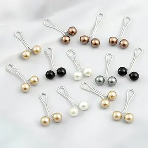 accessories 12pcs Pearl Headscarf Brooch Pin, Lady Shawl Scarf Clips, Anti Slip Brooch