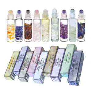 Crystal Essential Oil Roll-On | Organic Blend with Crystal Roller Ball | Intention Oils