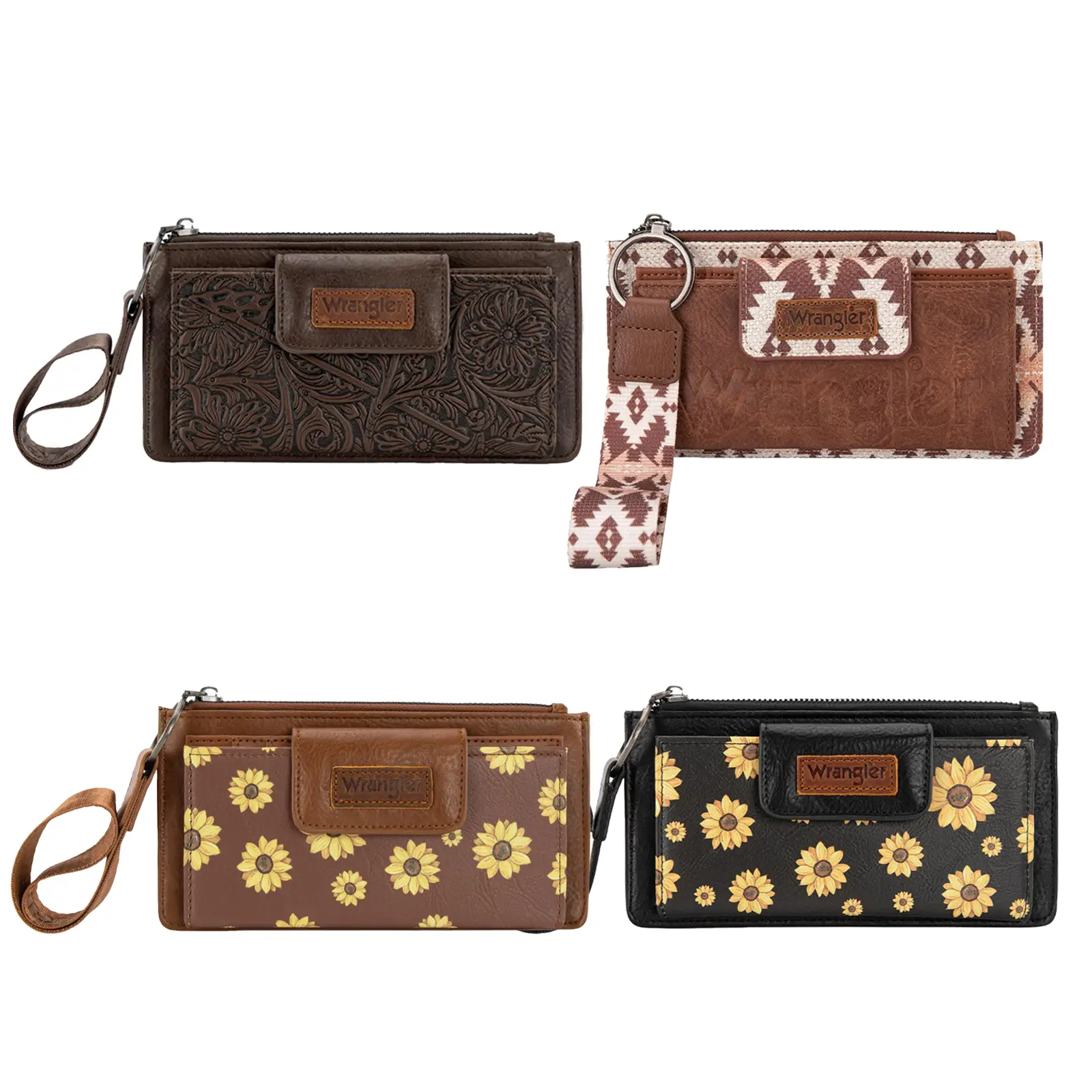 Wrangler Wristlet Wallets for Women with ID Window and a Coin Purse