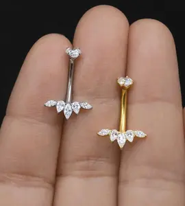 Titanium Belly Button Ring • Belly Ring Piercing • Rook Earring • Eyebrow Piercing • Navel Piercing Jewelry • Gift for Her