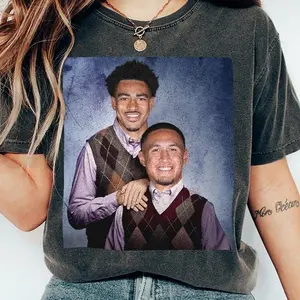 Tetairoa McMillan Bryce Young Football Shirt, Carolina Step Bros Tee, Funny Football Gift Unisex