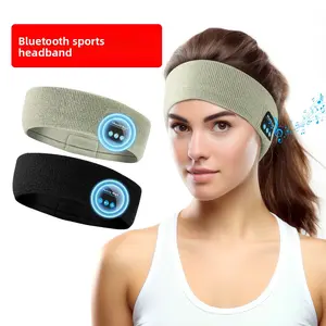 Summer bluetooth headset sports headband outdoor running yoga sweat-absorbing music headscarf noise reduction voice control