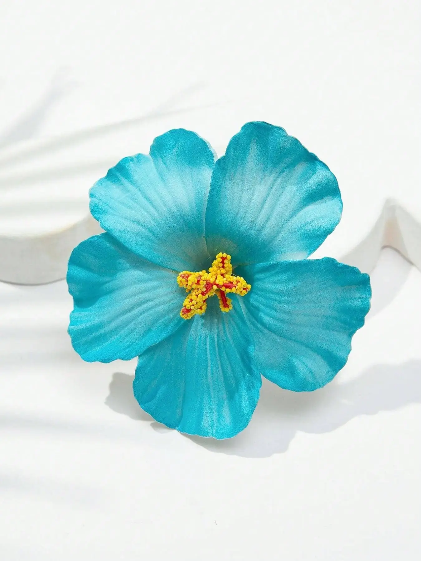 1pc Hibiscus Flower Hair Clips, For Women And Girls, Large Multicolor Tropical Artificial Flower Hair Clips, Bohemian Style, Floral Hair Accessories, Suitable For Summer Beach Vacation, Hawaiian Theme Party, Wedding Favors, Hair Slide